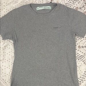 OFF-WHITE Light Gray Short Sleeve Tee